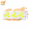 12V DC 2A 3 COB LED High brightness LED Aluminum Yellow bead COB strip lights
